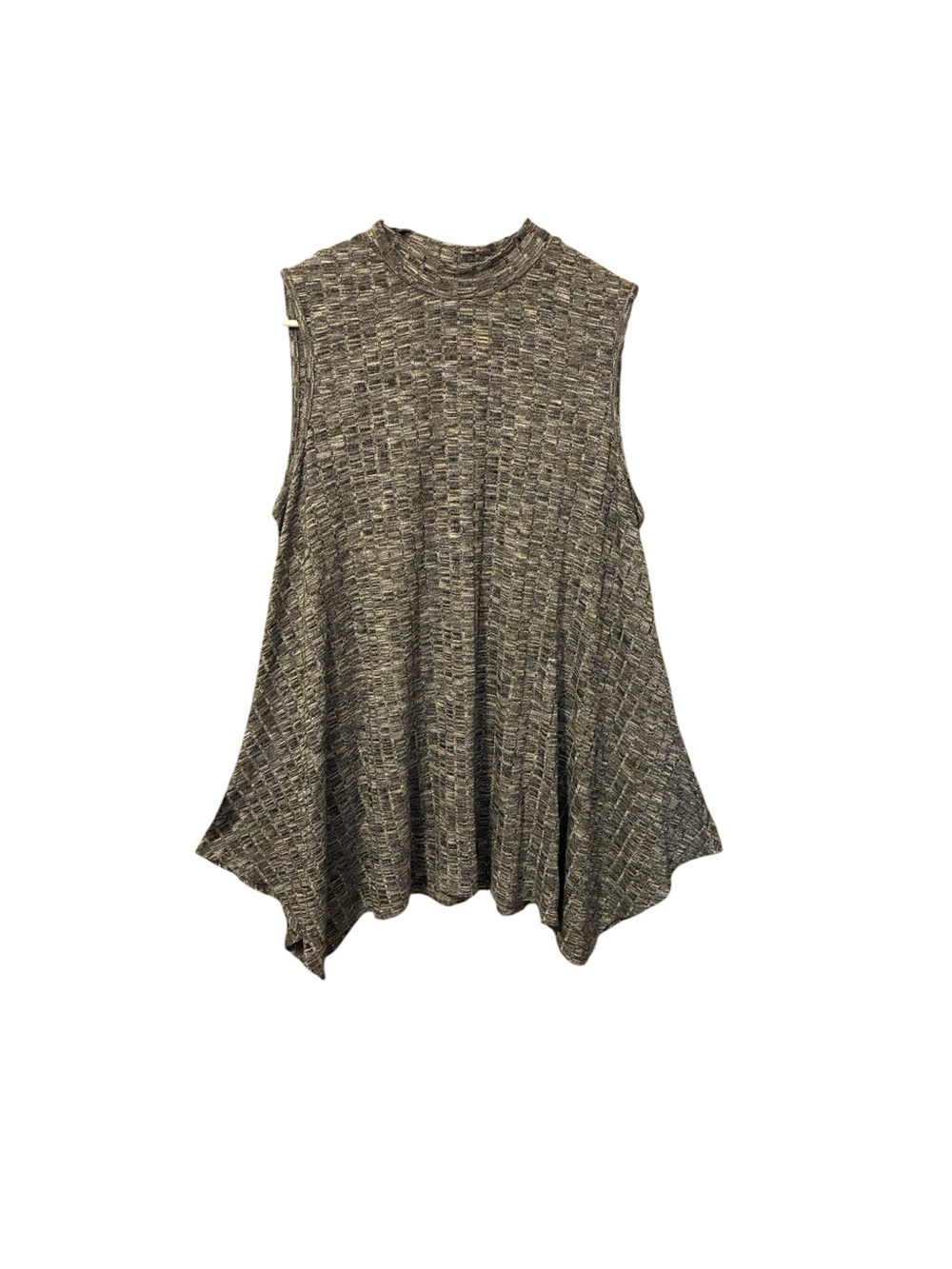 Heathered Charcoal Mock Neck Swing Tank
